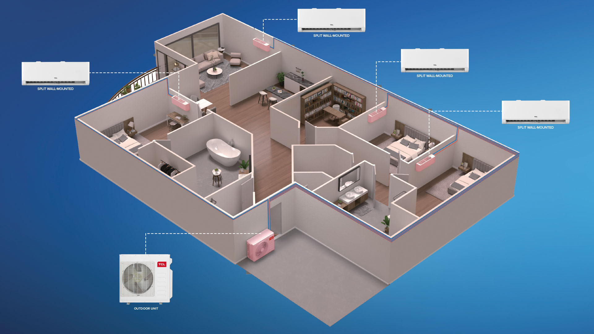 multi split air conditioning in Australia from TCL